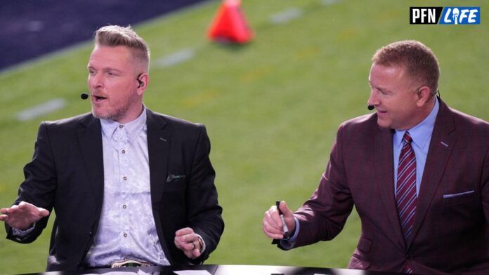 Pat McAfee and Kirk Herbstreit on College GameDay.