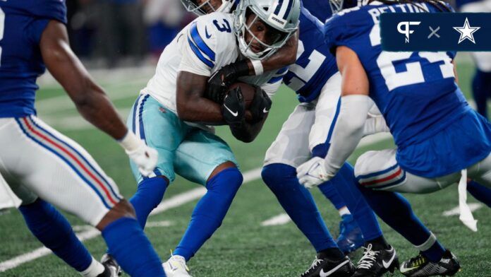 Dallas Cowboys WR Brandin Cooks (3) against the New York Giants.