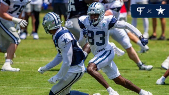 Jalen Brooks (83) runs a route during training camp at the Marriott Residence Inn-River Ridge playing fields.