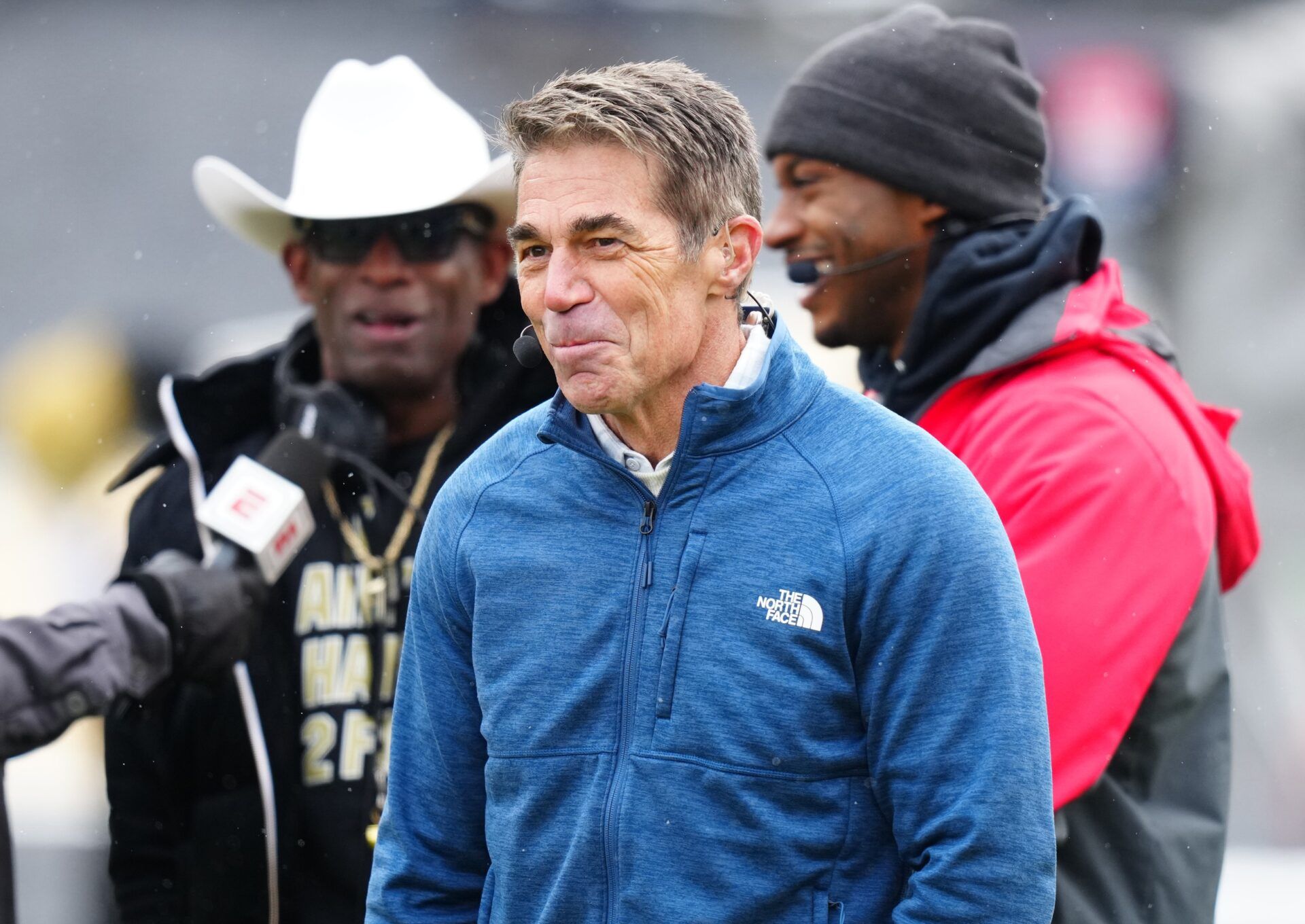 Chris Fowler during the first half of a Colorado Buffaloes spring game at Folsom Filed.