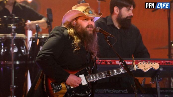 Chris Stapleton performs at the 2023 Grammy Awards.