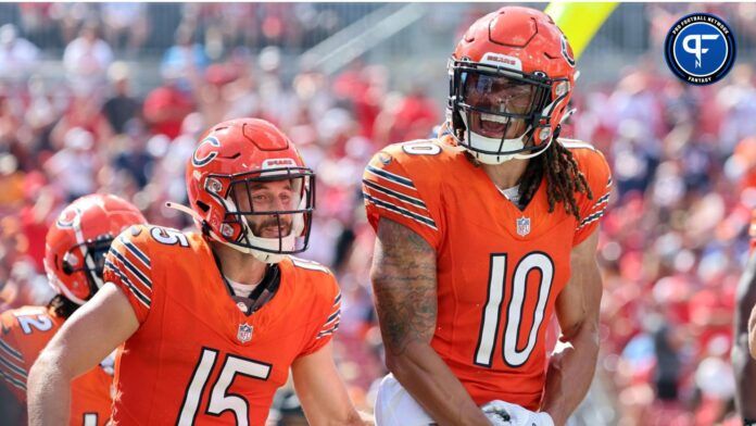 Chase Claypool (10) celebrates after he scores a touchdown against the Tampa Bay Buccaneers during the second half at Raymond James Stadium.