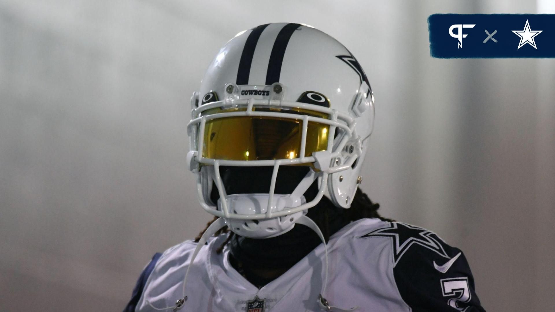 Dallas Cowboys cornerback Trevon Diggs (7) takes the field before the game against the Tennessee Titans at Nissan Stadium.