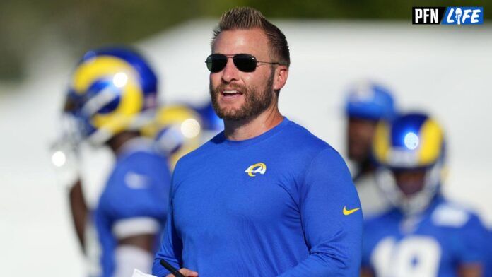 Sean McVay during training camp at UC Irvine.