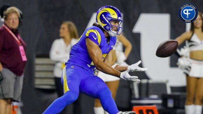 Los Angeles Rams wide receiver Puka Nacua (17) catches a pass against the Cincinnati Bengals in the second half at Paycor Stadium.