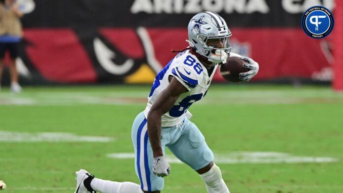 Dallas Cowboys CeeDee Lamb runs after catch vs. the Arizona Cardinals.