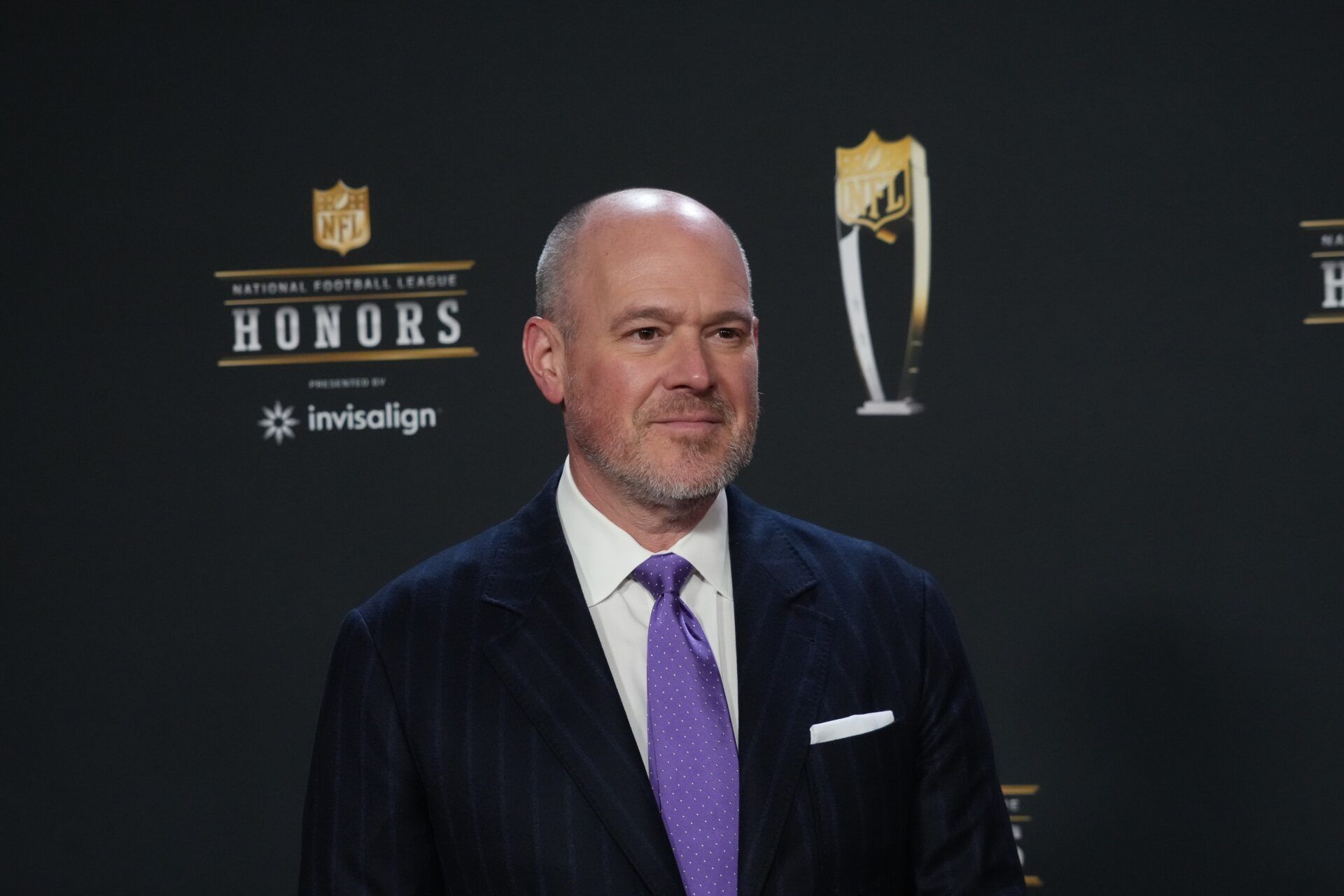 Rich Eisen poses for a photo on the red carpet before the NFL Honors award show at Symphony Hall.