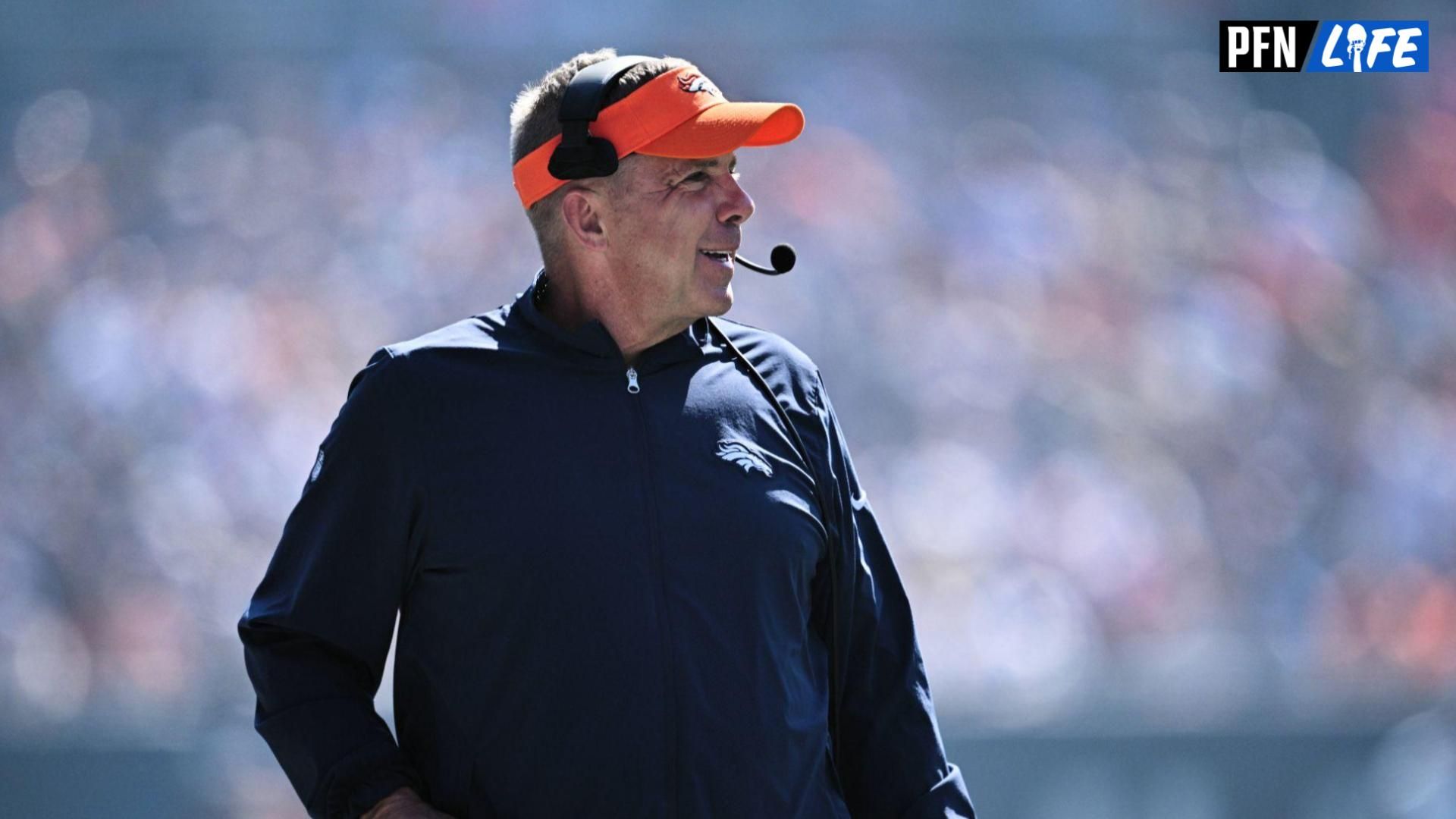 Sean Payton watches his team play against the Chicago Bears in the fourth quarter at Soldier Field.