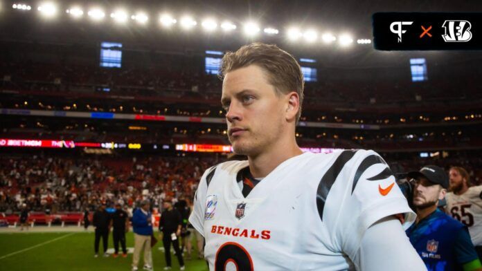 Cincinnati Bengals quarterback Joe Burrow (9) following the game against the Arizona Cardinals at State Farm Stadium.