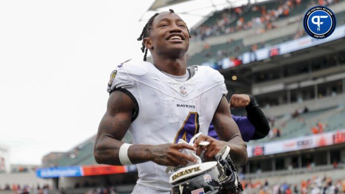 Baltimore Ravens WR Zay Flowers leaves the field after game vs. the Cincinnati Bengals.