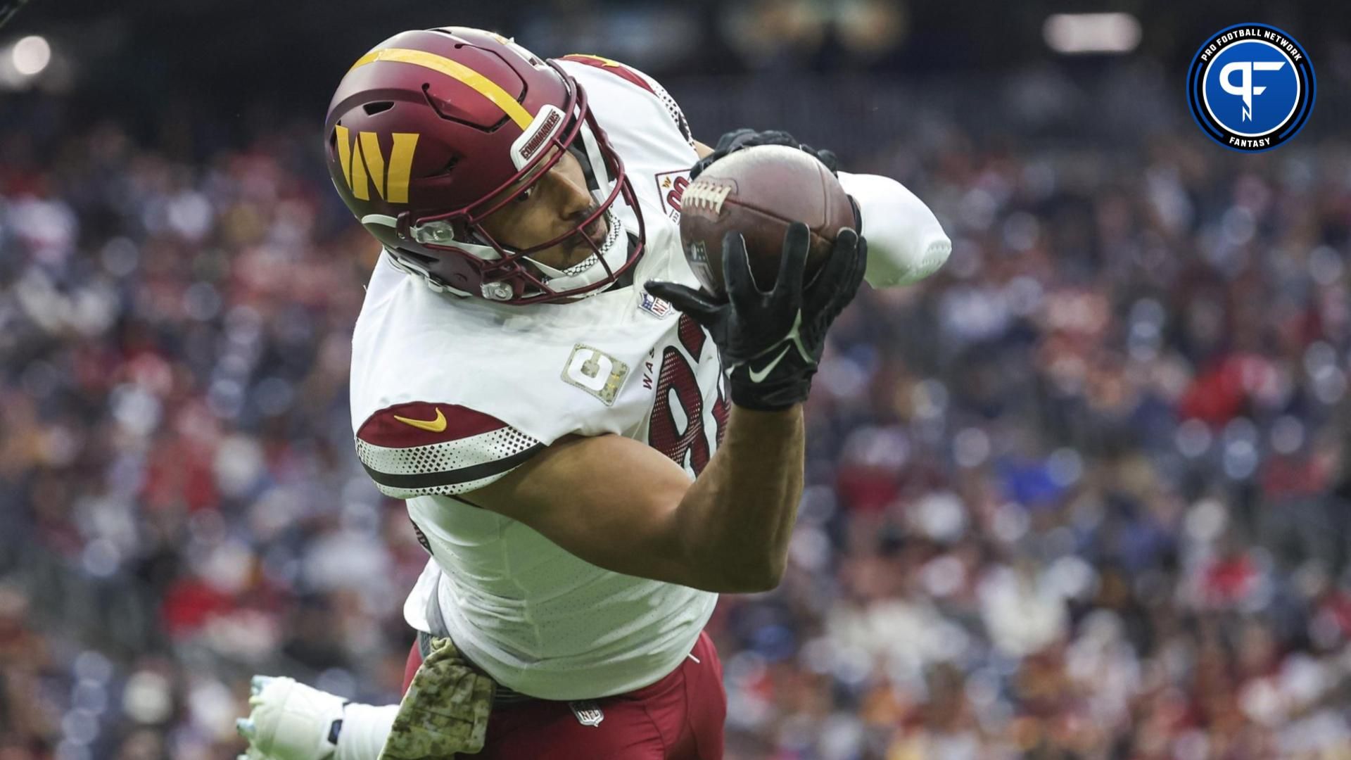 Logan Thomas (82) makes a reception during the second quarter against the Houston Texans at NRG Stadium.