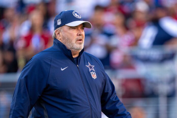 Dallas Cowboys head coach Mike McCarthy before the game against the San Francisco 49ers at Levi's Stadium.