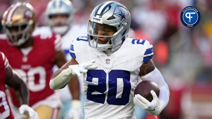 Dallas Cowboys running back Tony Pollard (20) carries the ball against the San Francisco 49ers during the first quarter at Levi's Stadium.