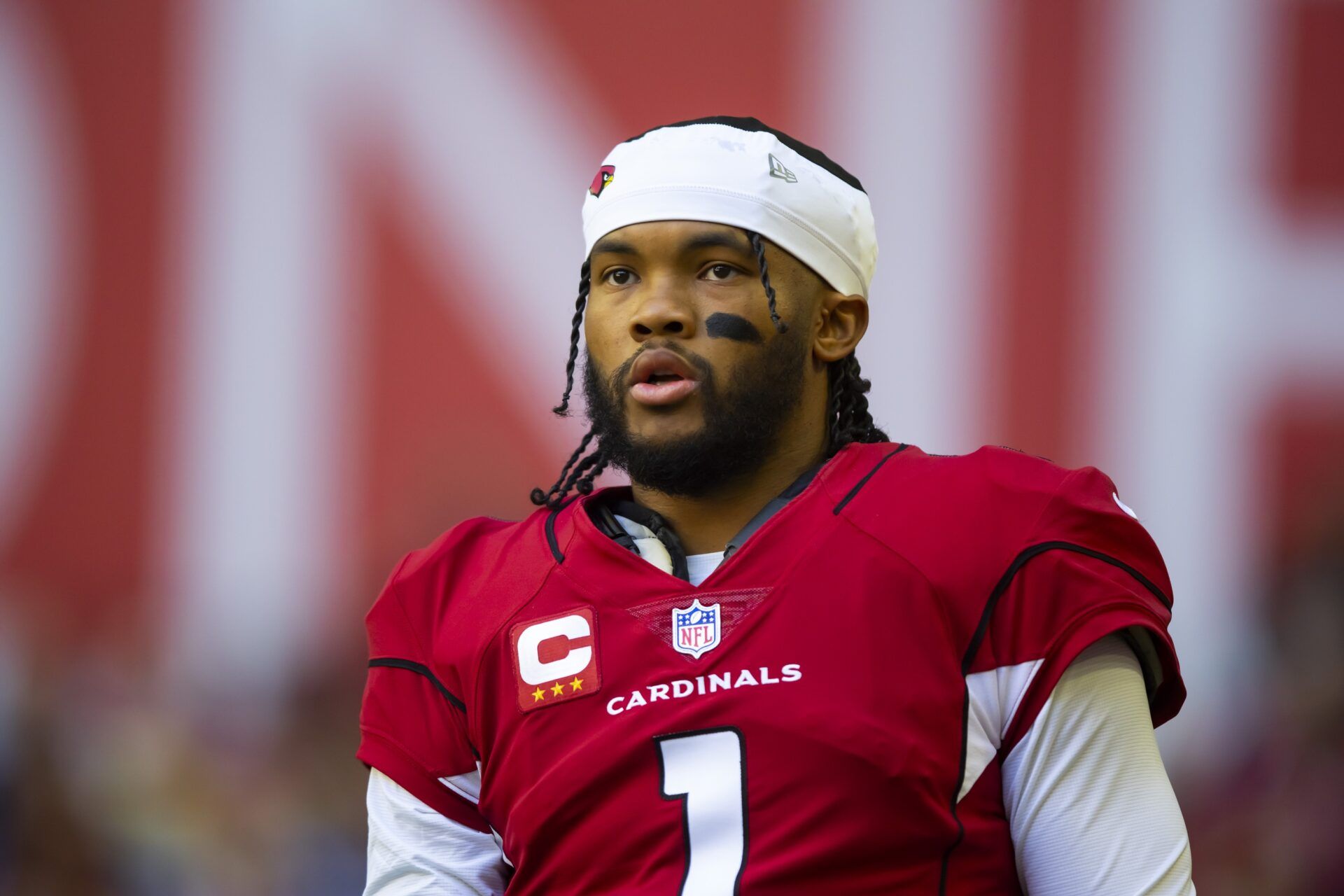 Arizona Cardinals QB Kyler Murray (1) prior to a game.