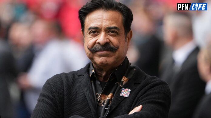 Jacksonville Jaguars owner Shahid Khan in attendance for the game against the Atlanta Falcons at Wembley Stadium.