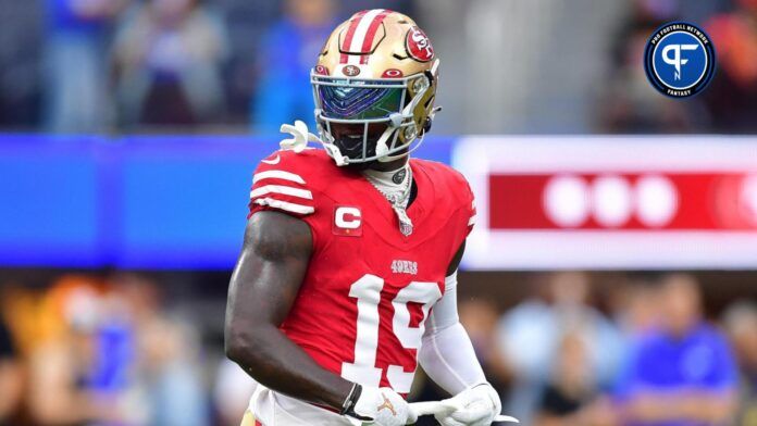 Deebo Samuel (19) before playing against the Los Angeles Rams at SoFi Stadium.