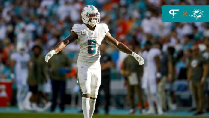 Miami Dolphins S Jevon Holland.