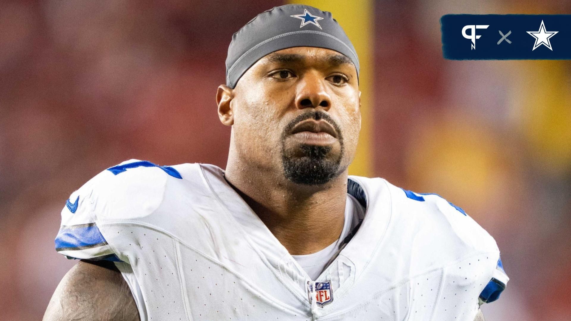 Tyron Smith (77) after the game against the San Francisco 49ers at Levi's Stadium.