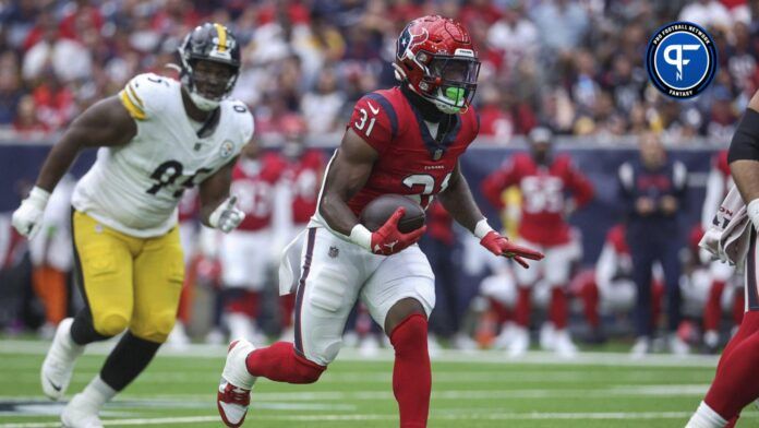 Houston Texans running back Dameon Pierce (31) in action during the game against the Pittsburgh Steelers at NRG Stadium.