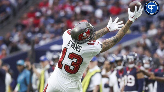 Mike Evans (13) attempts to make a reception during the first quarter against the Houston Texans at NRG Stadium.