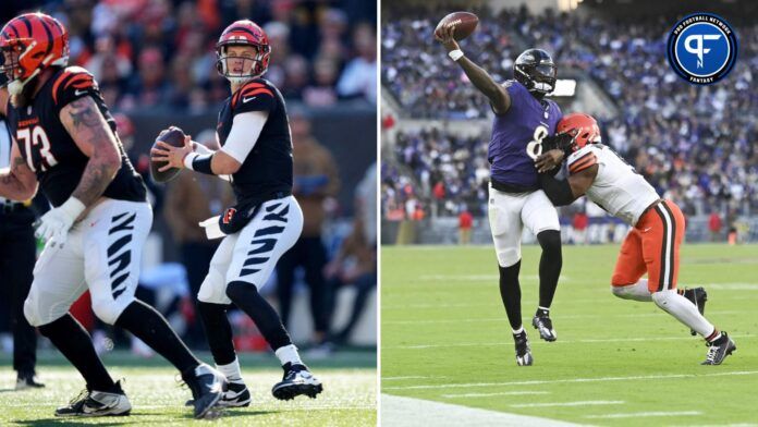 Should You Start Joe Burrow or Lamar Jackson in Fantasy Football Week 11?