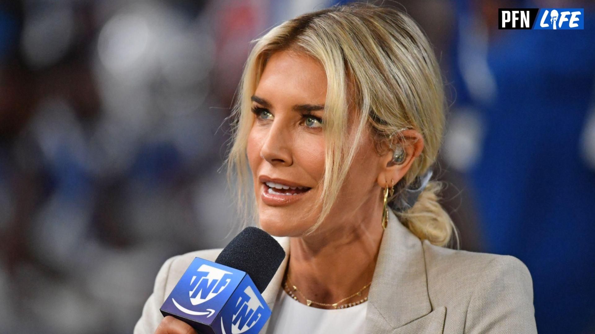 Charissa Thompson before game between Philadelphia Eagles and Indianapolis Colts at Lincoln Financial Field.