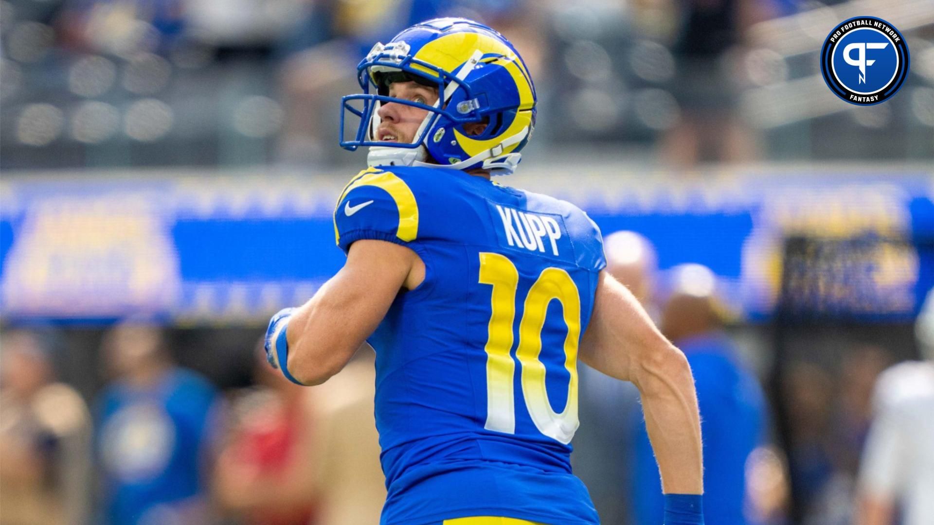 Cooper Kupp (10) before the game against the Arizona Cardinals at SoFi Stadium.