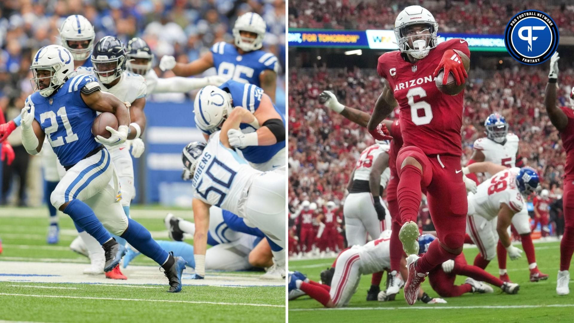 Should You Start Zack Moss or James Conner in Fantasy Football Week 13?
