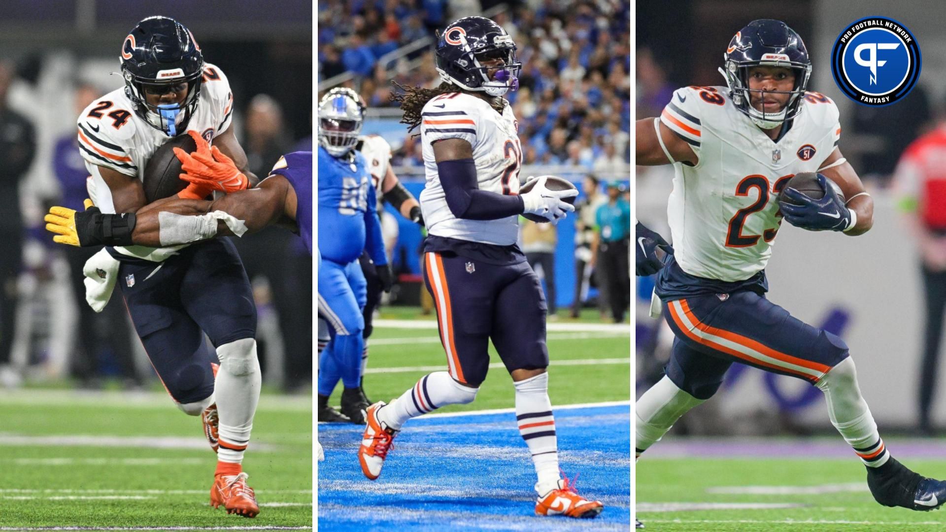 Should You Start Khalil Herbert, D'Onta Foreman, or Roschon Johnson in Fantasy Football in Week 14?