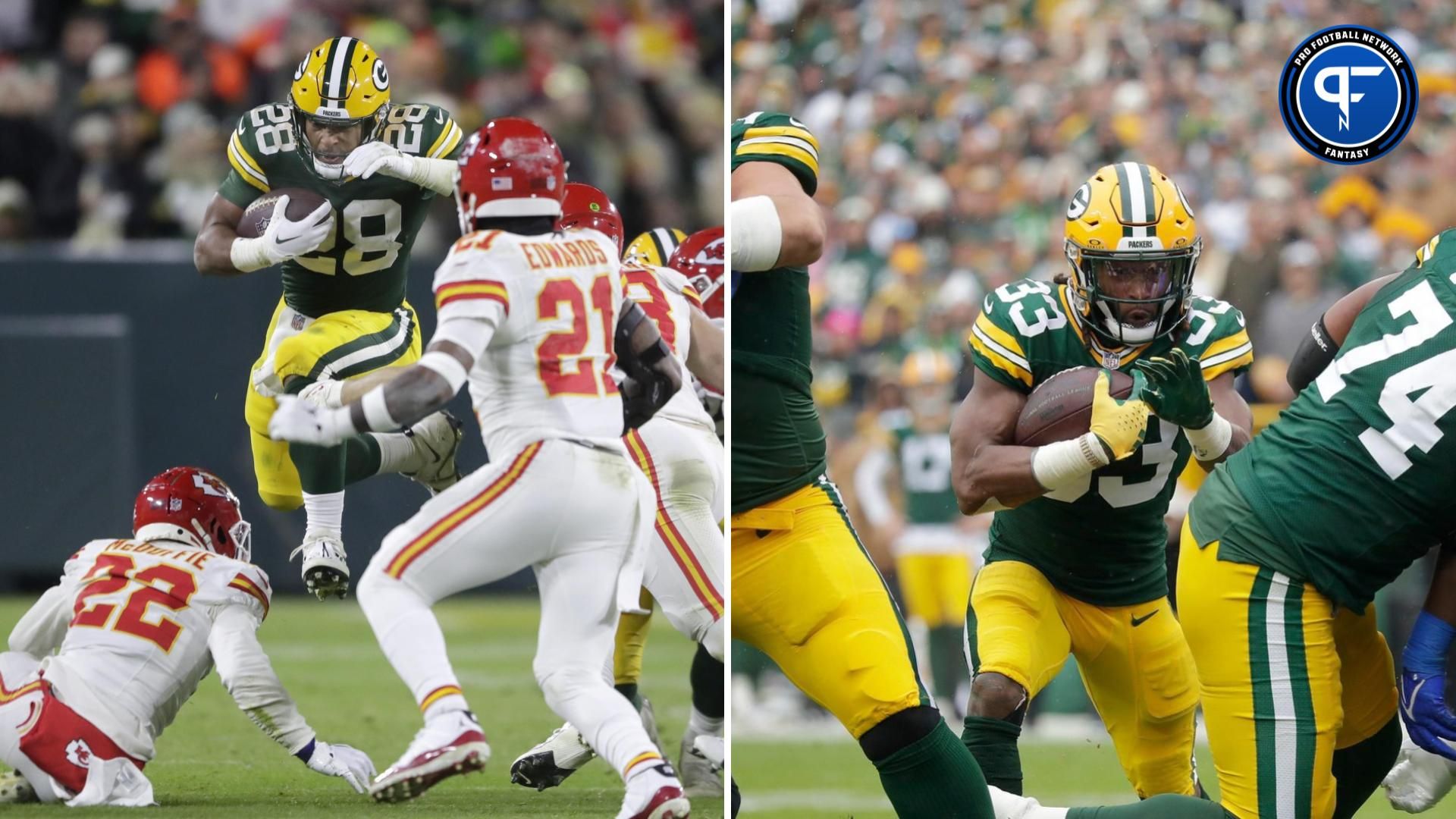 Should You Start Aaron Jones or AJ Dillon in Fantasy Football Week 14?