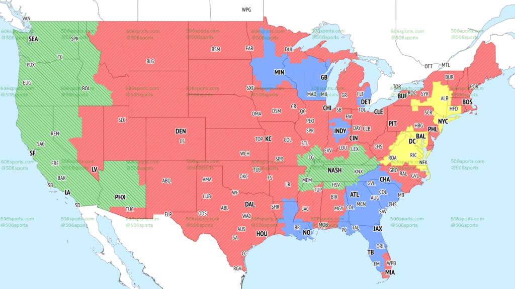 NFL Coverage Map Week 16 TV Schedule for FOX, CBS Broadcasts