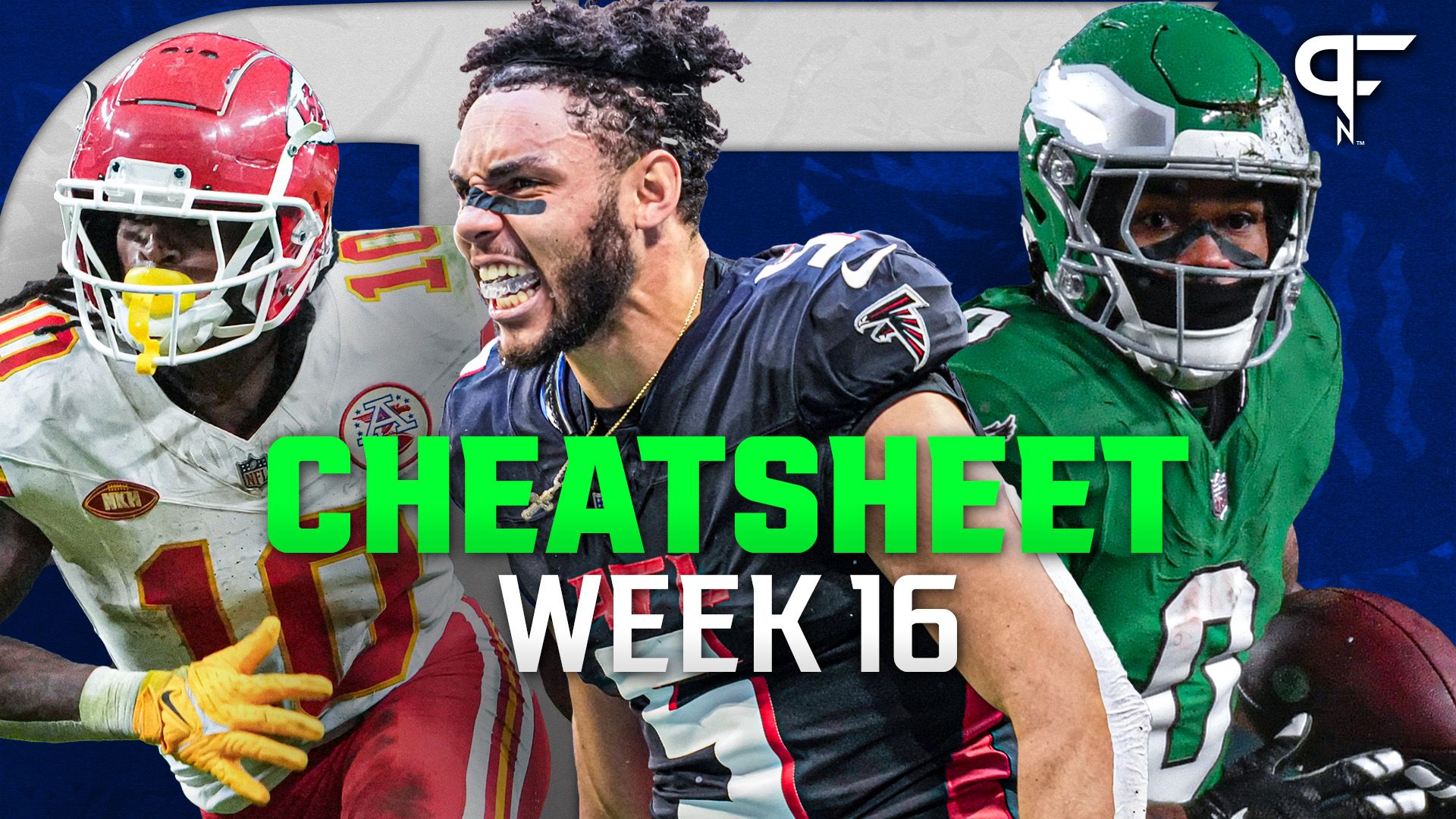 Kyle Soppe's Week 16 Fantasy Football Cheat Sheet: Outlooks for Isiah Pacheco, D'Andre Swift, Drake London, and Others