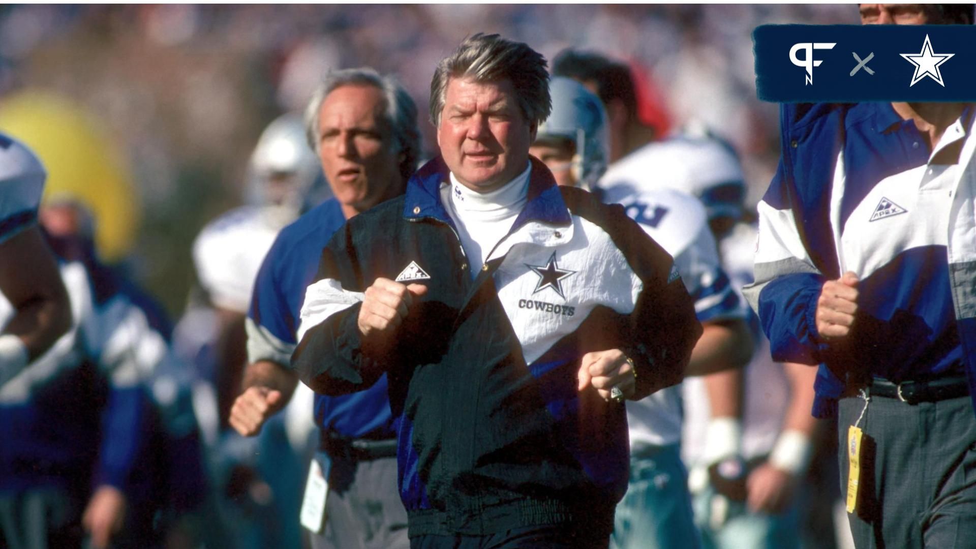 Dallas Cowboys head coach Jimmy Johnson before the start of Super Bowl XXVII against the Buffalo Bills at the Rose Bowl.