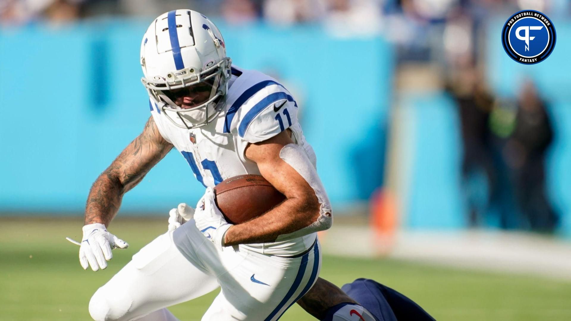 Indianapolis Colts wide receiver Michael Pittman Jr. (11) makes a catch during a game against the Tennessee Titans