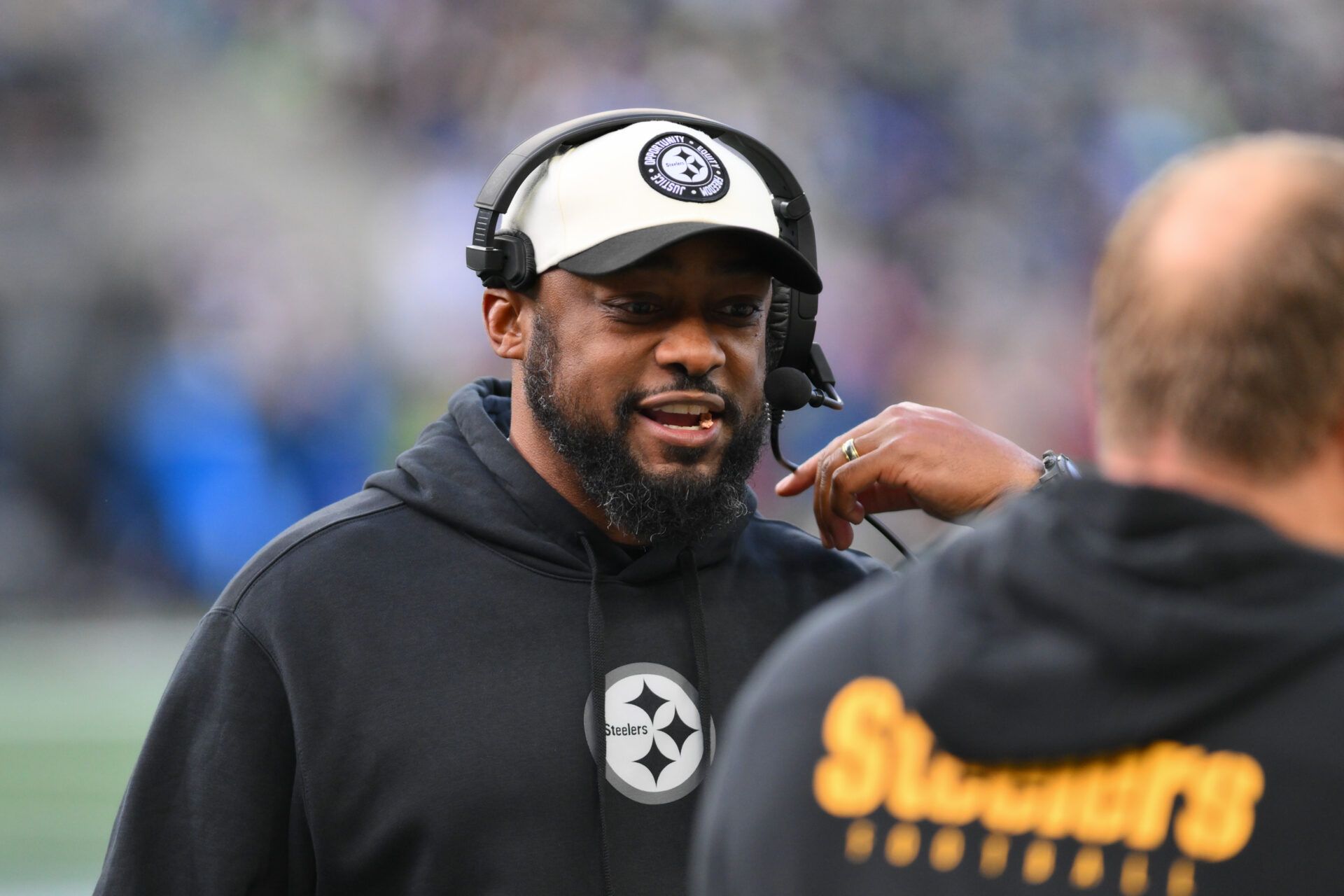 Pittsburgh Steelers head coach Mike Tomlin during the second half against the Seattle Seahawks at Lumen Field.