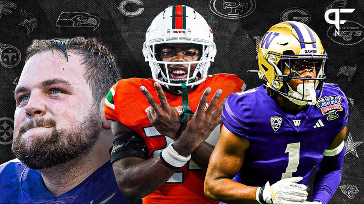 2024 NFL Mock Draft: Drake Maye, Caleb Williams, and Jayden Daniels in the Top Three