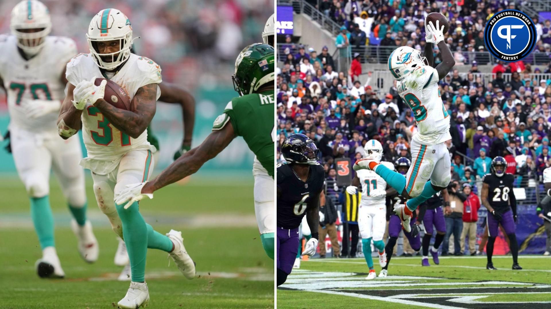 Raheem Mostert and De'Von Achane Start/Sit Week 18: Which Dolphins RB Should You Start vs. the Bills?