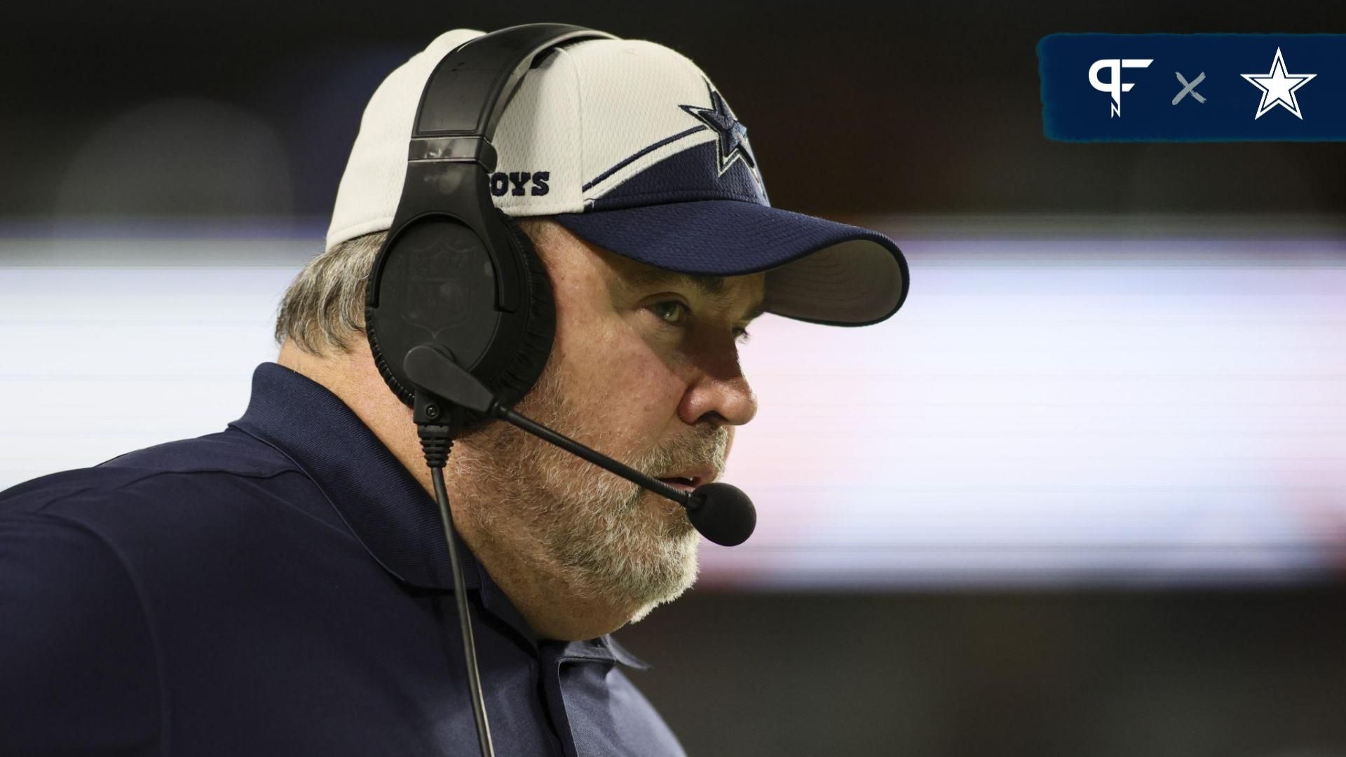 Dallas Cowboys head coach Mike McCarthy looks on against the Miami Dolphins during the third quarter at Hard Rock Stadium.