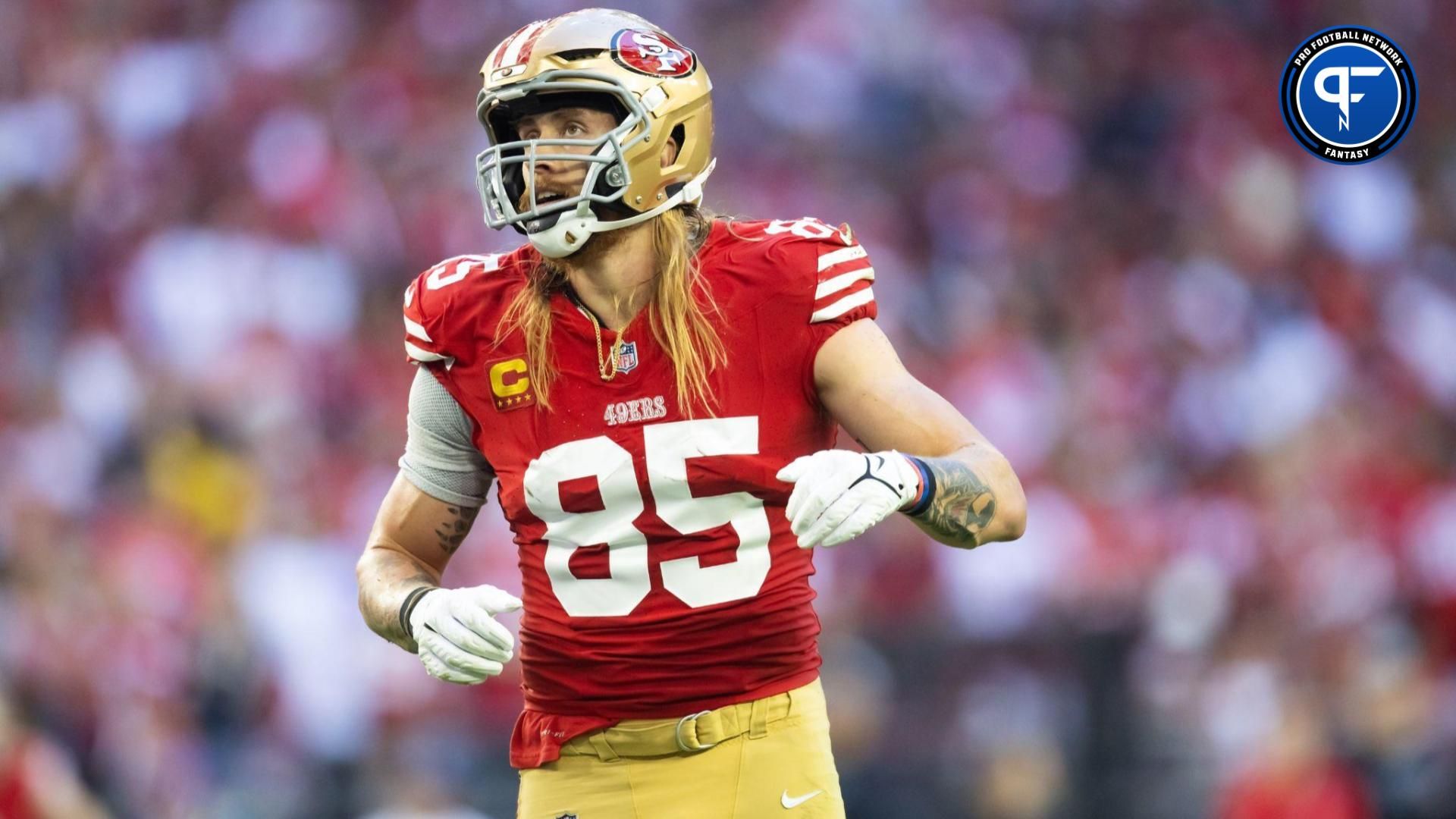 San Francisco 49ers tight end George Kittle (85) against the Arizona Cardinals at State Farm Stadium.