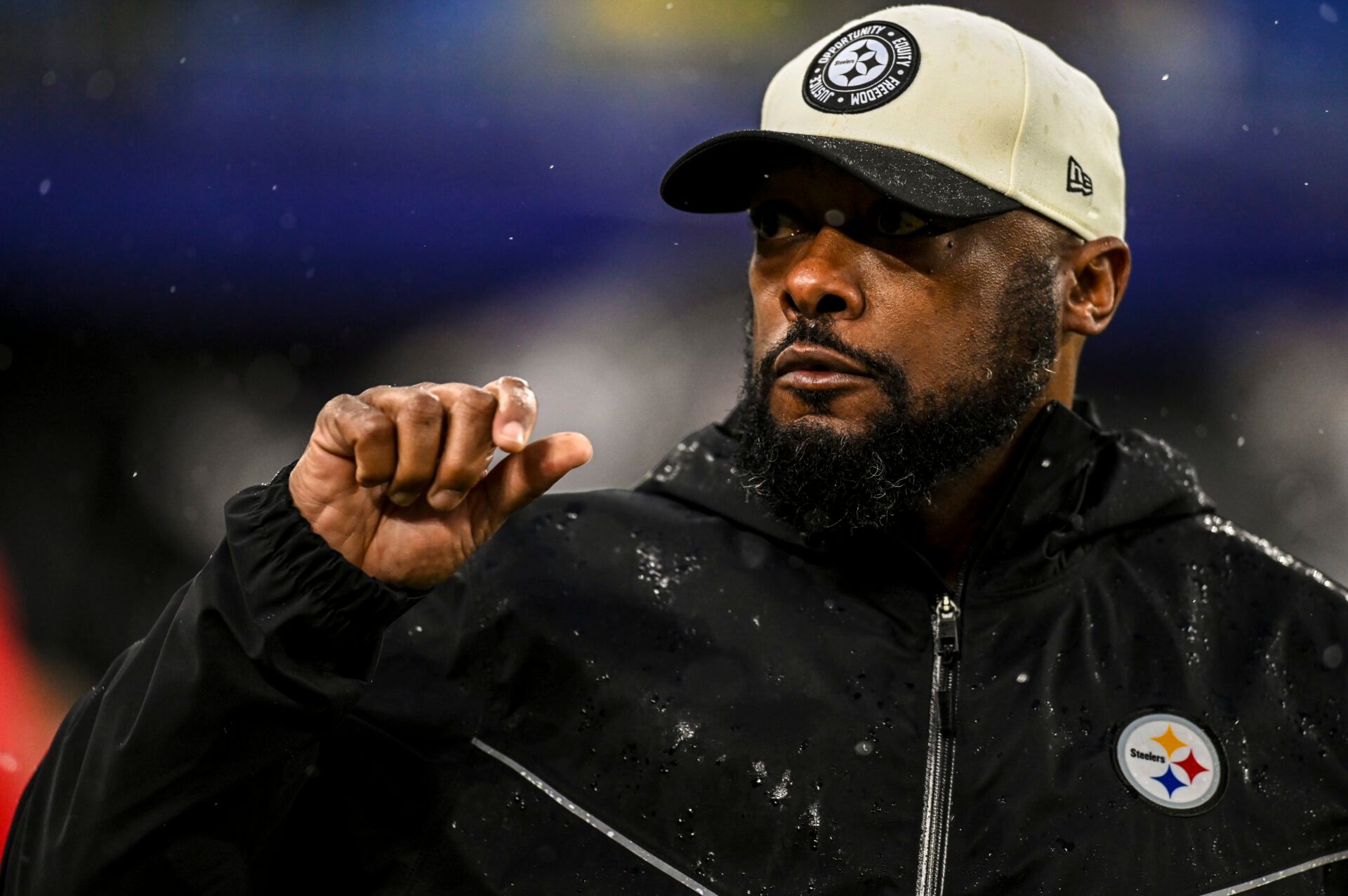 Pittsburgh Steelers head coach Mike Tomlin before the game against the Baltimore Ravens at M&T Bank Stadium.