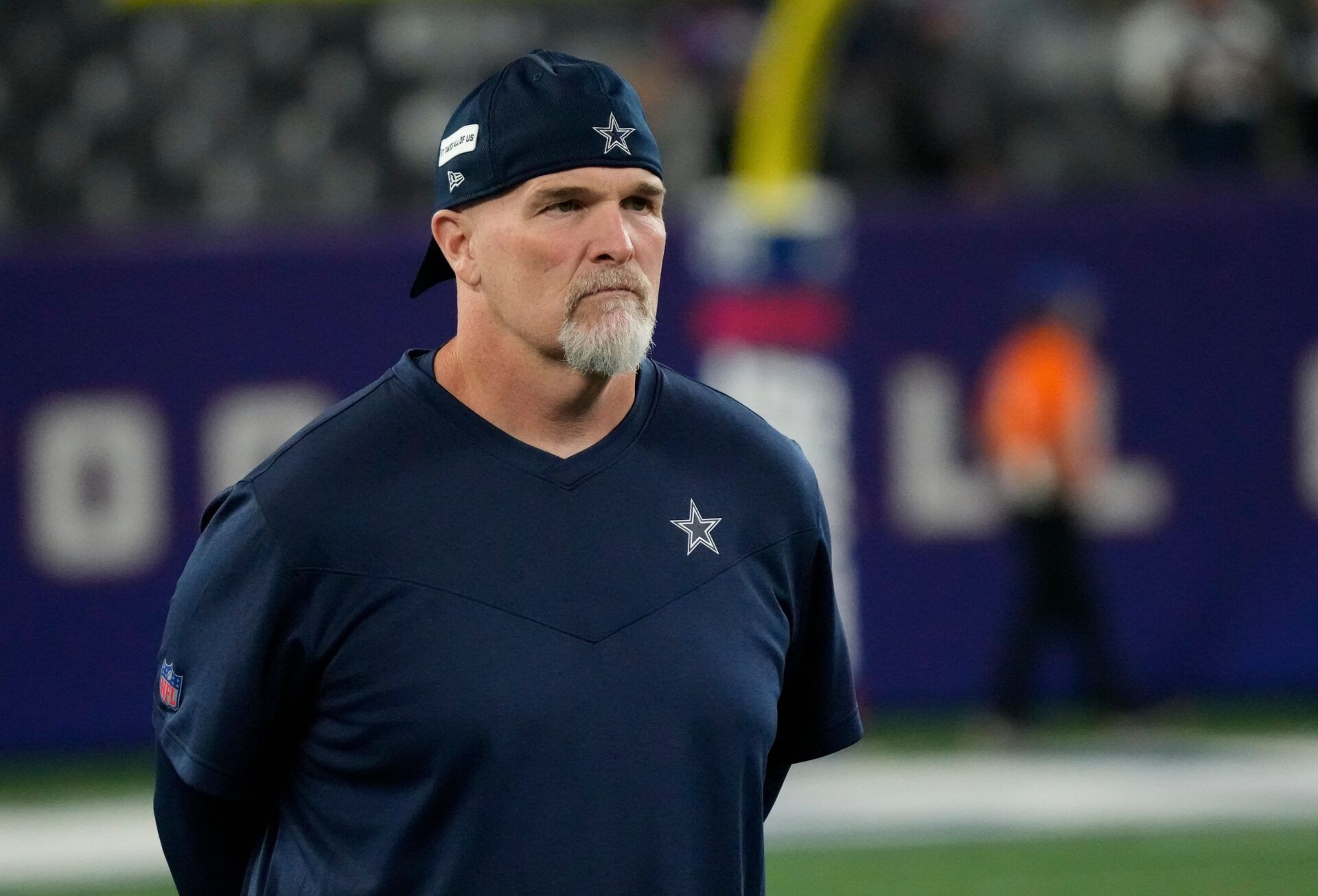 Dallas Cowboys defensive coordinator Dan Quinn at MetLife Stadium.