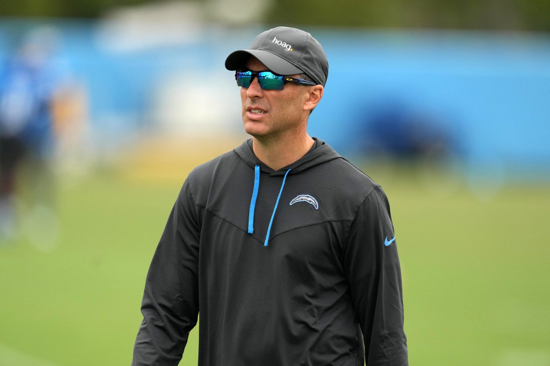 Los Angeles Chargers general manager Tom Telesco during minicamp at the Hoag Performance Center.