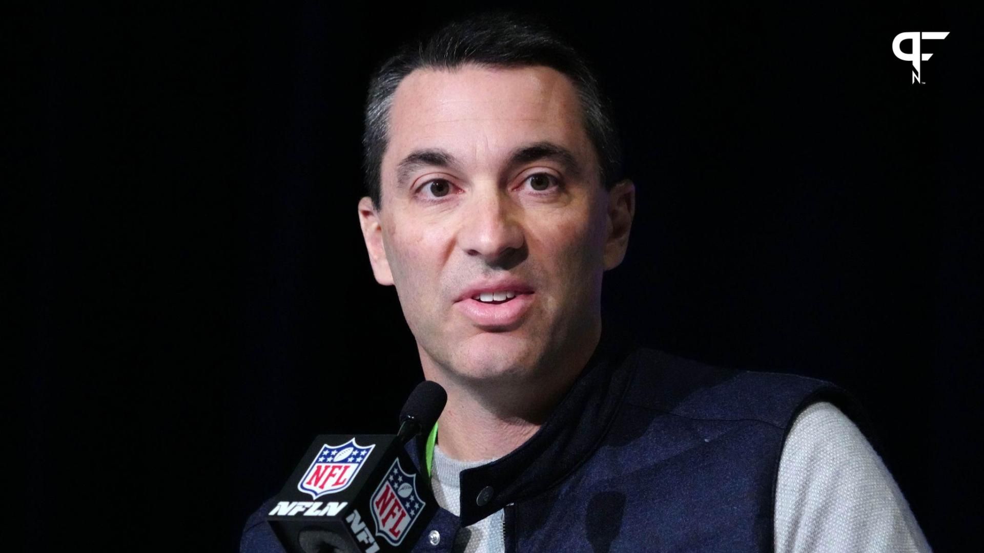 Los Angeles Chargers general manager Tom Telesco during the NFL Combine at the Indiana Convention Center.