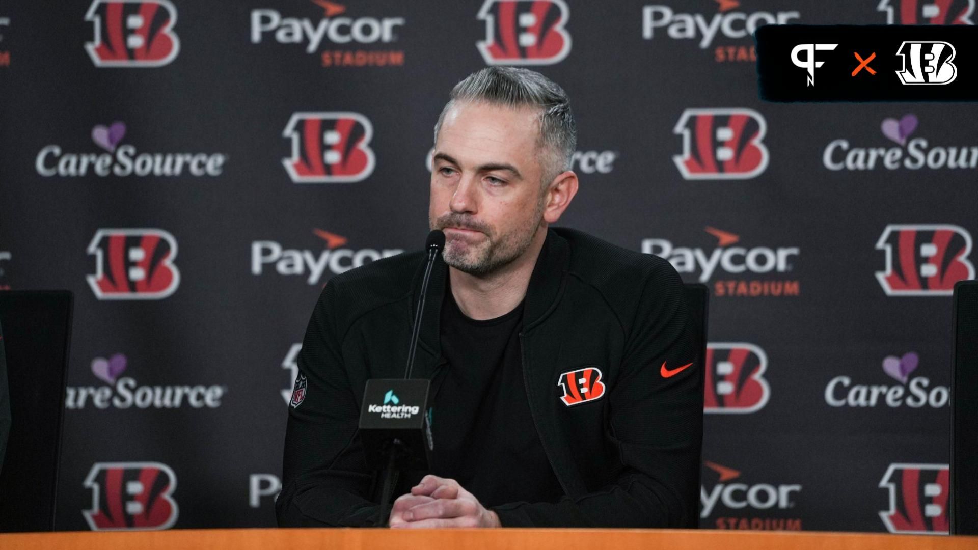 Bengals new Offensive Coordinator Dan Pitcher joins Head Coach Zac Taylor for a press conference at Paycor Stadium.