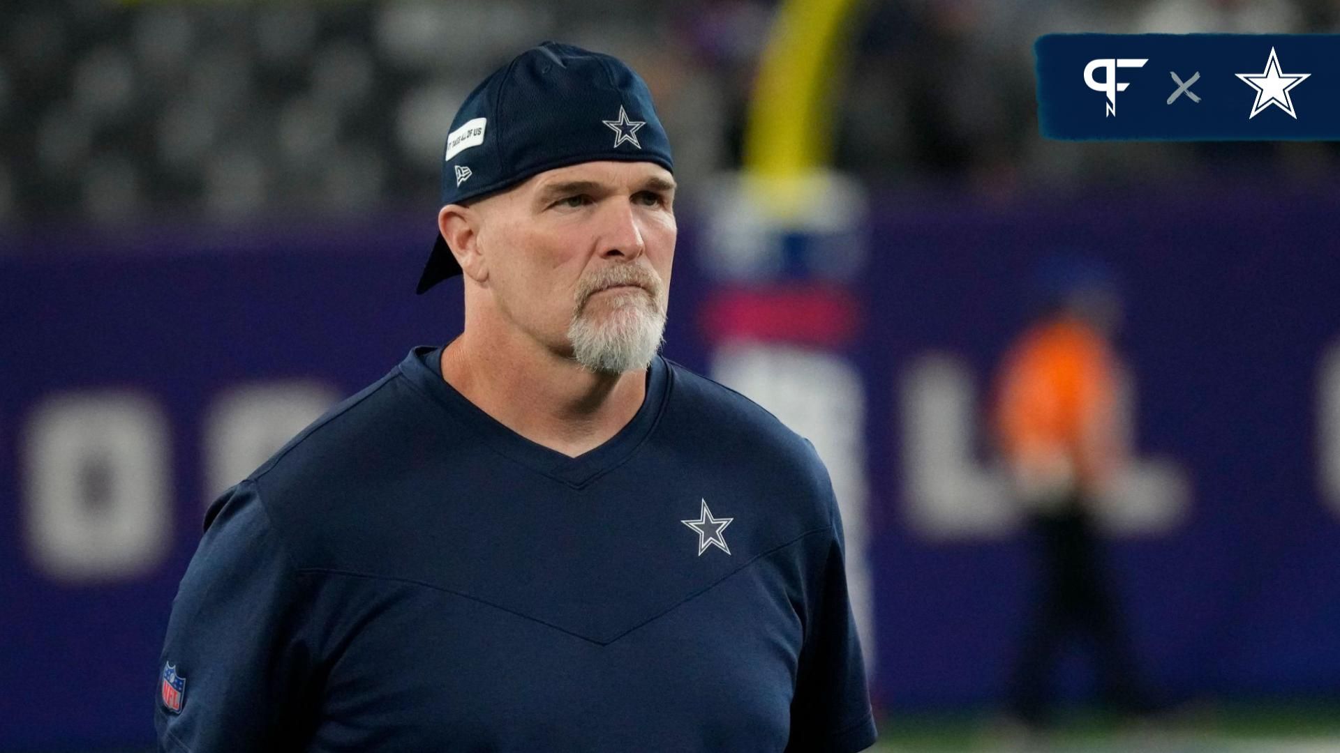 Dallas Cowboys defensive coordinator Dan Quinn at MetLife Stadium.