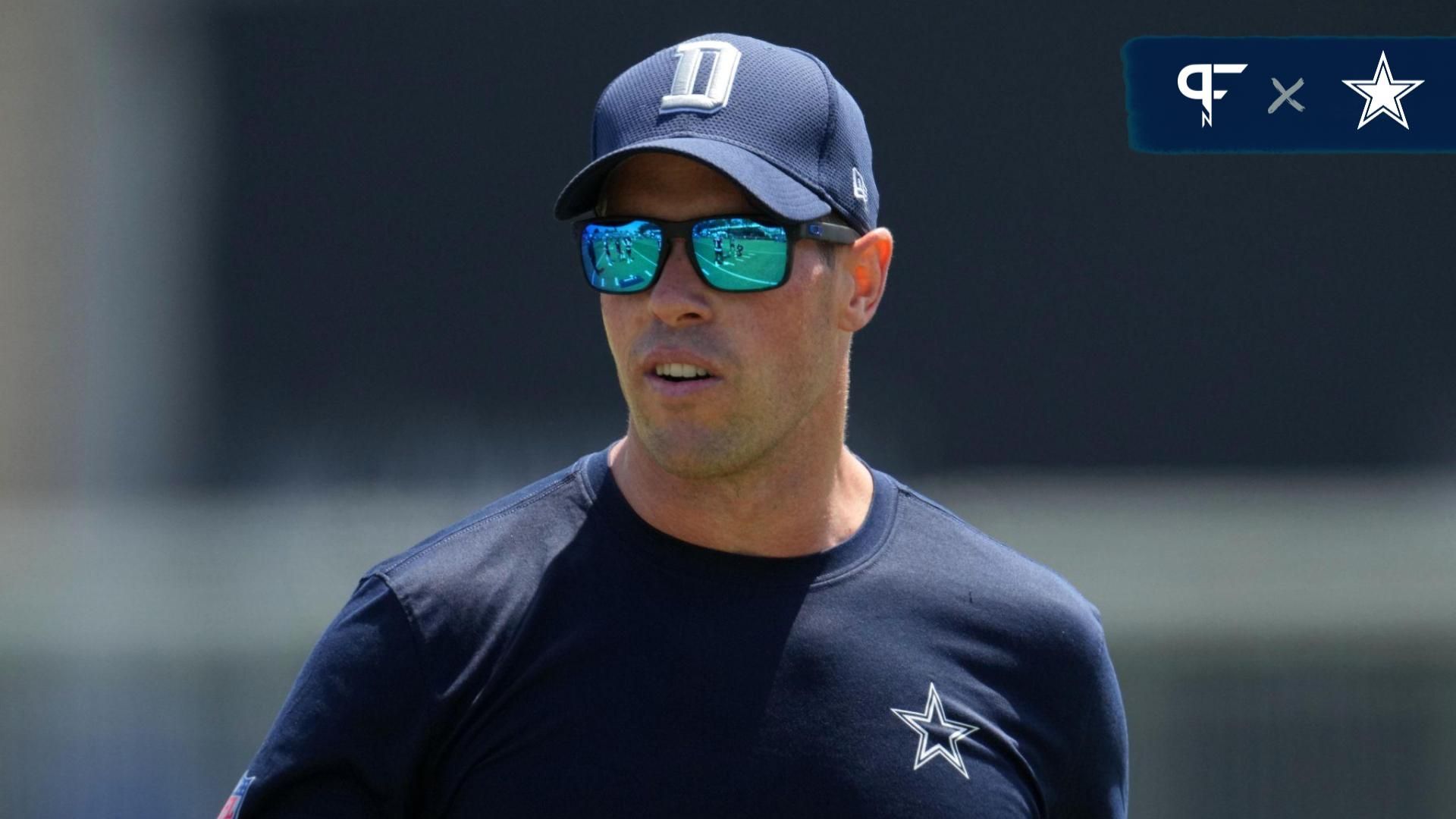 Dallas Cowboys quarterbacks coach Scott Tolzien during training camp at the River Ridge Fields.