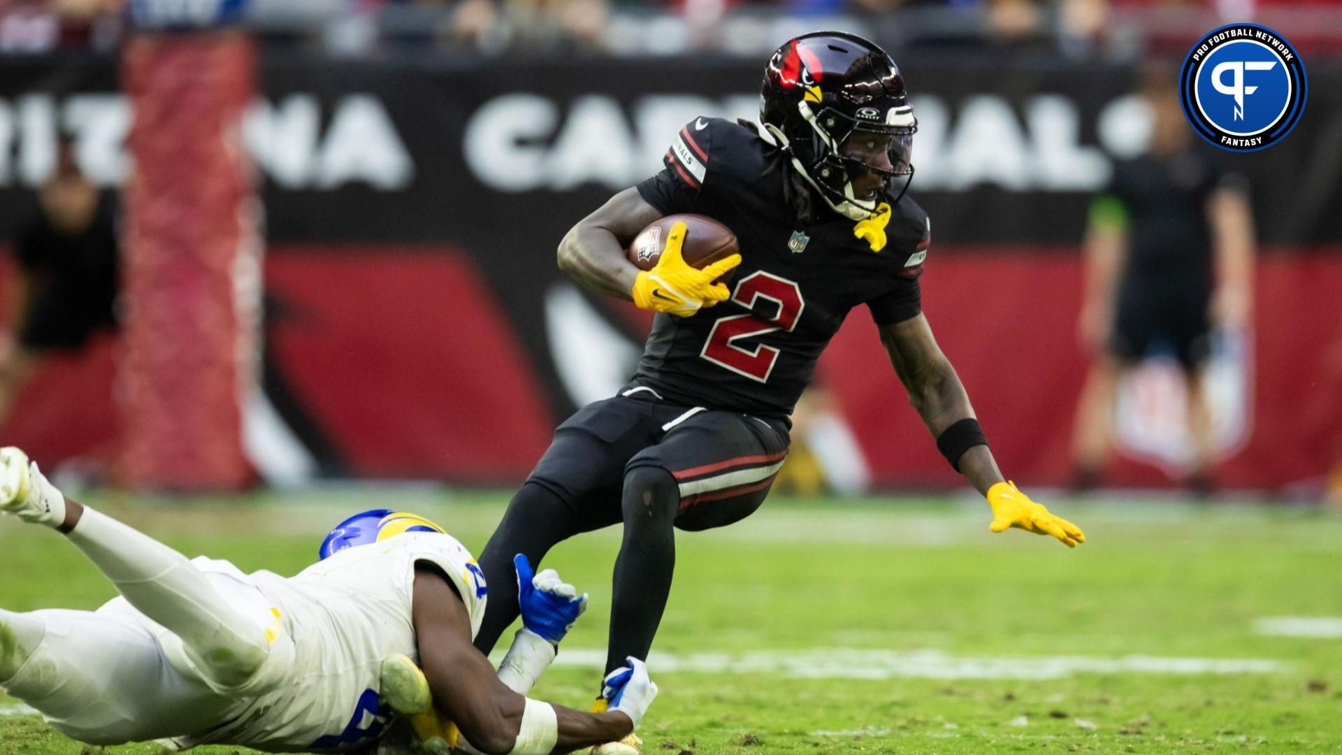 Arizona Cardinals wide receiver Marquise Brown (2) against the Los Angeles Rams at State Farm Stadium.