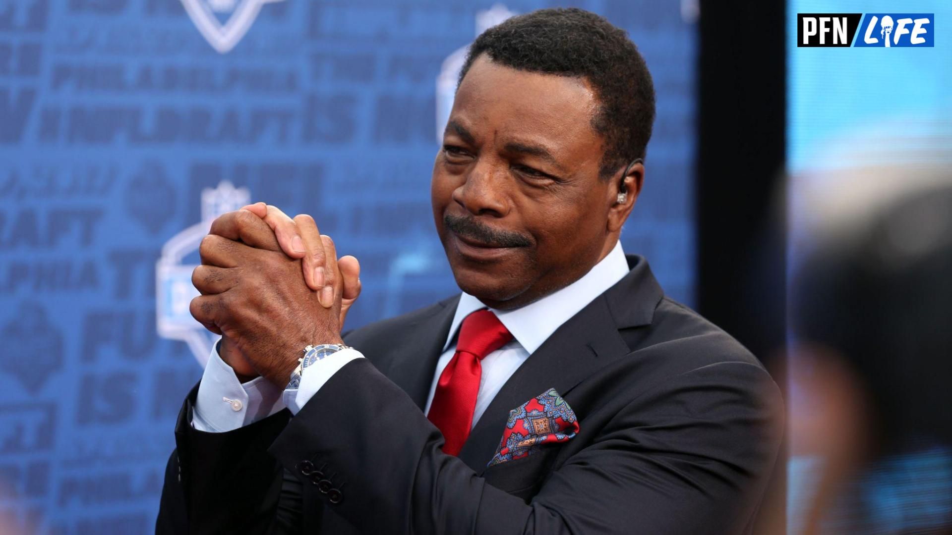 Actor Carl Weathers on the red carpet prior to the start of the 2017 NFL Draft at Philadelphia Museum of Art.