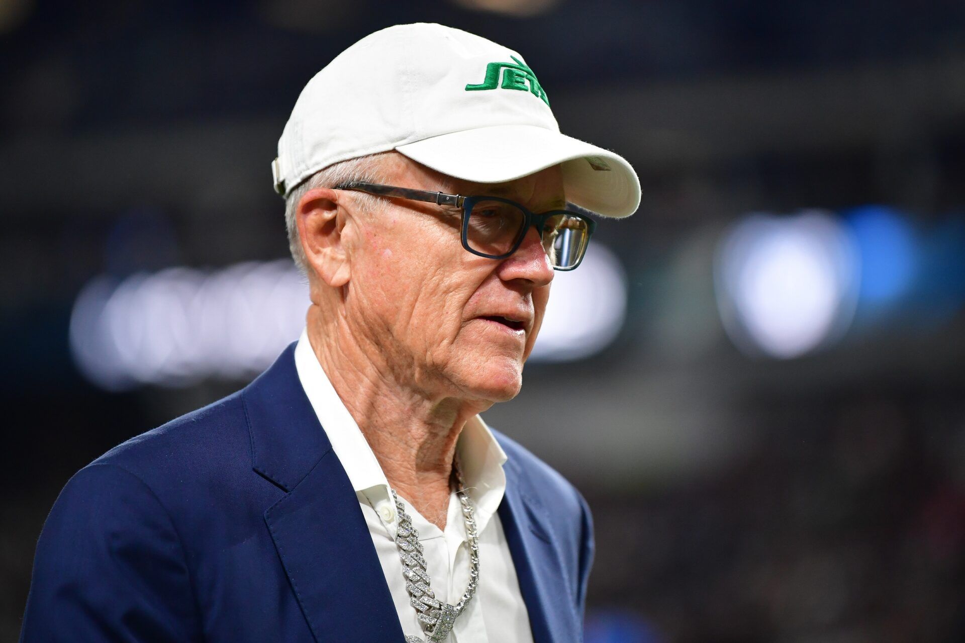 New York Jets owner Woody Johnson in attendance at Allegiant Stadium.