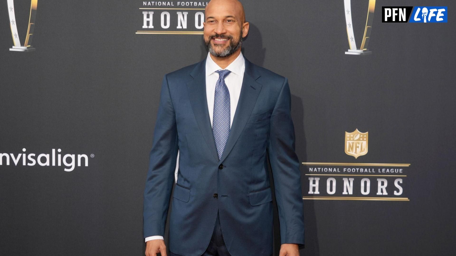 Keegan-Michael Key on the red carpet before the NFL Honors show at Resorts World Theatre.
